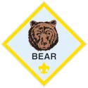 Cub Scout Bear rank insignia for 3rd grade