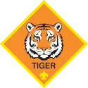 Cub Scout Tiger rank insignia for 1st grade